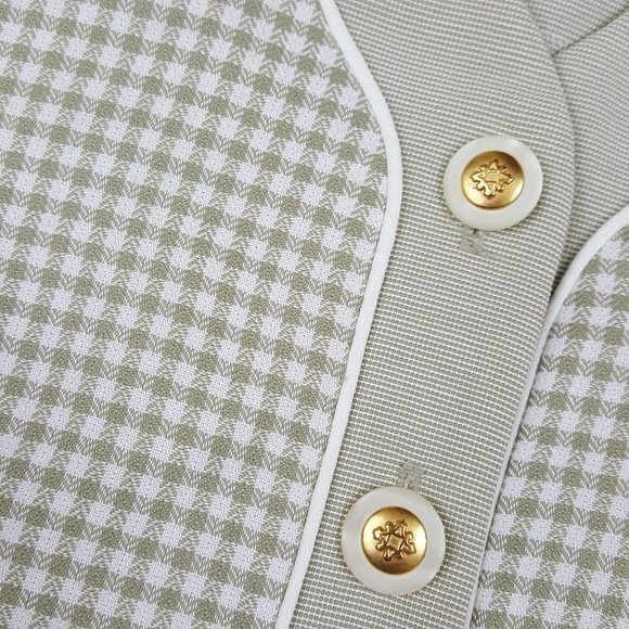 Vintage Julian Taylor Button Front Dress Sz 14 - Picture 2 of 8